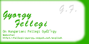 gyorgy fellegi business card